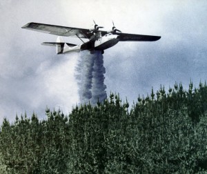 Avión anti incendios.