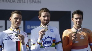 El británico Bradley Wiggins, campeón de mundo contrarreloj.
