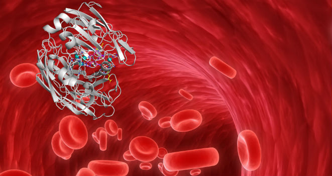 Una enzima mutante para cargar microchips en sangre