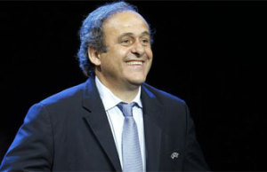 Platini, presidente de la UEFA.