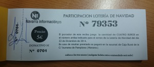 Lotería NI  Navidad 2014