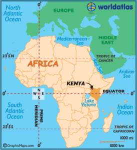 Mapa Africa kenia