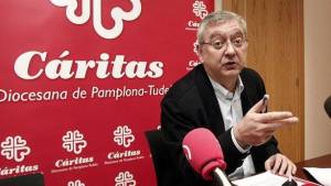 El director de Cáritas en Navarra, Ángel Iriarte.