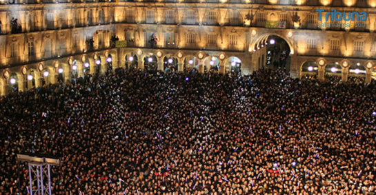 Más de 45.000 personas celebran la Nochevieja Universitaria en Salamanca