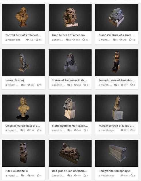 El Museo Británico ya permite reproducir con impresoras 3D