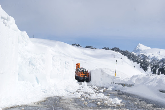 Cerrado el puerto de Belagua desde la Venta de Juan Pito por la nieve