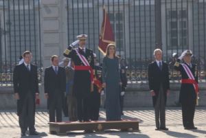 El REy Felipe VI En saludo durante la Pascua Militar. Foto Casa Real