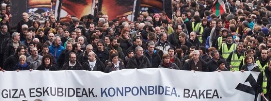 Manifestación en San Sebastián contra la operación 