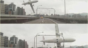 Imágenes del accidente aéreo en Taipéi DR