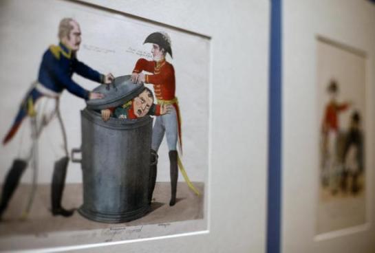 Napoleón visto por caricaturistas de su época en el Museo Británico