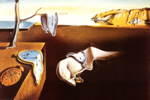 Obra pictórica titulada "La persistencia de la memoria" creada por Salvador Dalí en 1931.