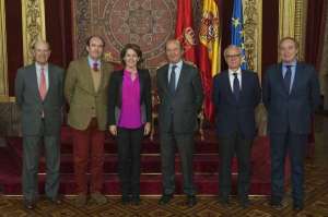 Barcina se reúne con representantes del Círculo de Navarra en Madrid