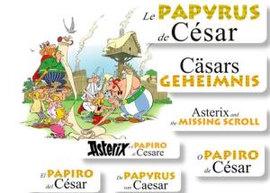 Con esta imagen ha sido anunciado en Twitter el título del nuevo álbum de Astérix.