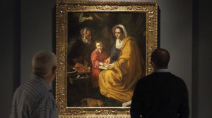 El cuadro "La educación de la Virgen", atribuido en 2010 a Velázquez.