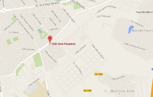 mapa club de tenis pamplona