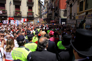 Las tensiones de la procesión de San Fermín