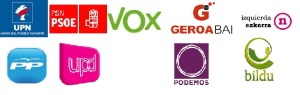 Logos partidos politicos en NAvarra
