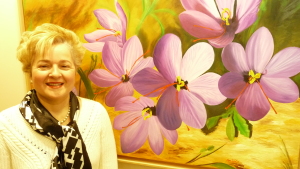 Exposición de pintura de Mª Fernanda Ayestarán Bella, en el Colegio de Médicos de Navarra