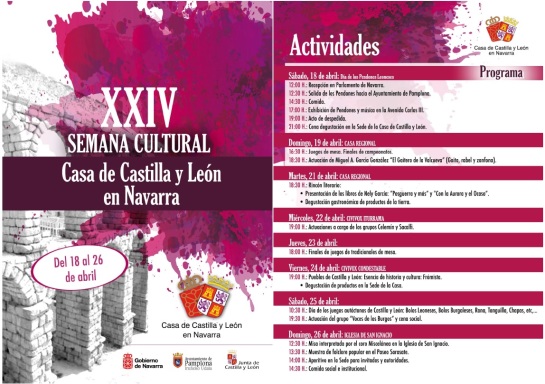 XXIV Semana cultural Casa Castilla León en Navarra