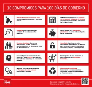 Chivite (PSN) presenta sus diez primeros compromisos para 100 días de gobierno