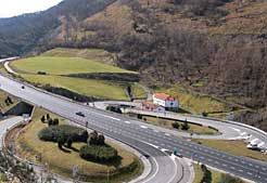 Navarra concluye los primeros trabajos de mejora en la N-121-A (Pamplona-Behobia)