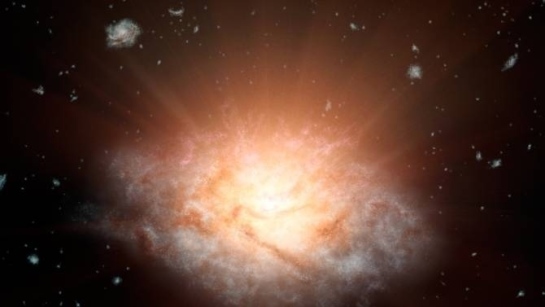 Científicos de la NASA descubren la galaxia más brillante del universo