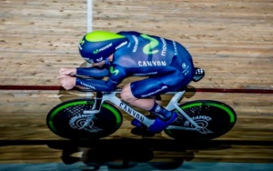 Dowsett, durante la prueba en Manchester.