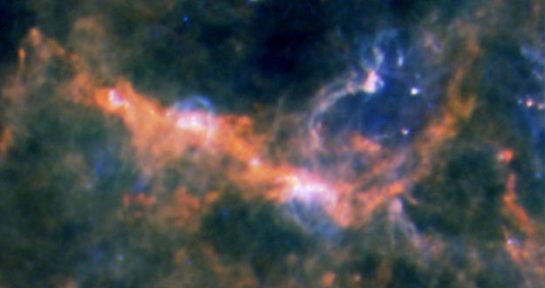 Herschel revela cómo se distribuye la materia en la Vía Láctea