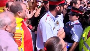 Altercados en Badalona entre simpatizantes del PP y Guanyem Badalona en Comú