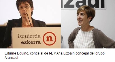Edurne Eguino será concejala delegada de Bienestar Social e Igualdad y a Ana Lizoain de Participación, Juventud y Deporte