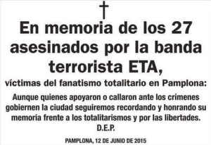 Esquela Víctimas 12 de junio 2015