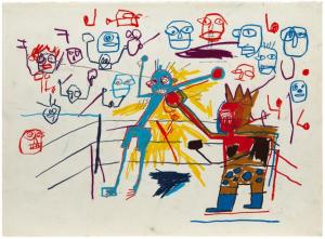 Jean Michel Basquiatuntitled-boxing-ring-