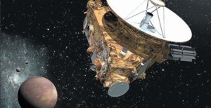 Simulación artística de la sonda 'New Horizons' en las proximidades de Plutón