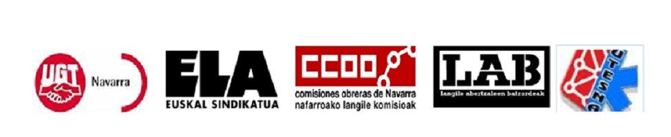 UGT, ELA, LAB Y CCOO y UTESNA las agresiones al personal sanitario en el accidente de Lerín (Navarra)