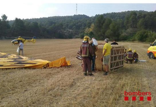 Un muerto y seis heridos en el accidente de un globo aerostático