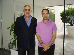 Catedráticos de la Pablo de Olavide, Francisco Berral y Francisco Martín. (Foto: UPO)