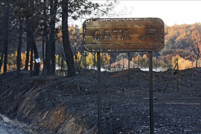 La Sierra de Gata mantiene el nivel 2 de alerta por una posible reactivación de las llamas