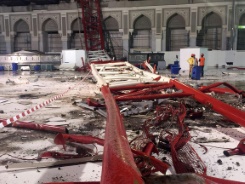 Suben a más de cien los fallecidos al caer una grúa en la mezquita de La Meca
