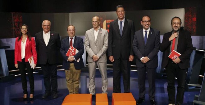 Debate electoral en TV3 de candidatos en Cataluña marcado por las acusaciones de corrupción