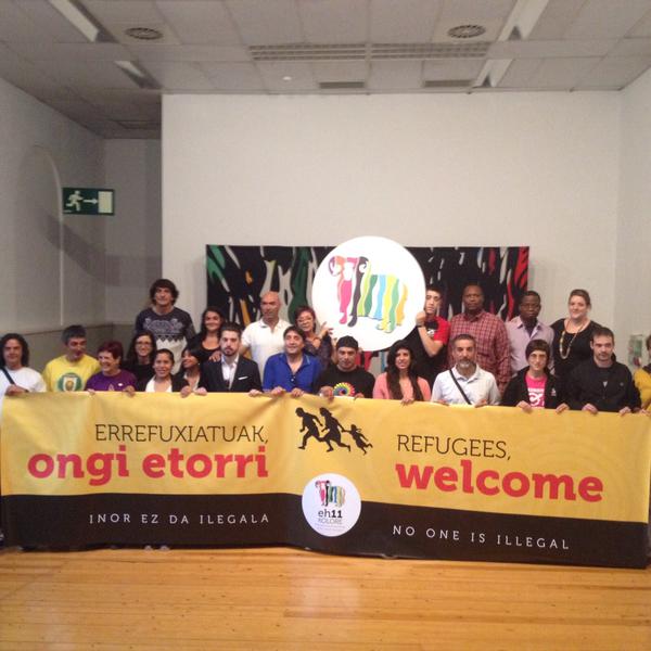 La segunda Fiesta de diversidad ´11Kolore Fest´ de Pamplona muestra su solidaridad con los refugiados