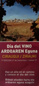 Tríptico Día del vino Cirauqui