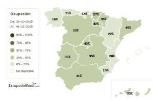 Todos los Santos registra un descenso de ocupación en turismo rural