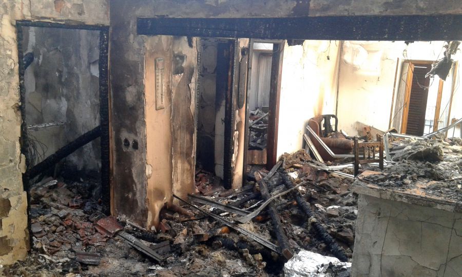 Un incendio provoca importantes daños en una vivienda de Aibar, sin causar heridos