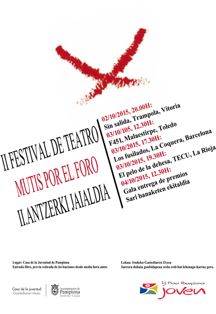 AGENDA: 2 y 3 de octubre, en Casa de la Juventud, 'Mutis por el foro'