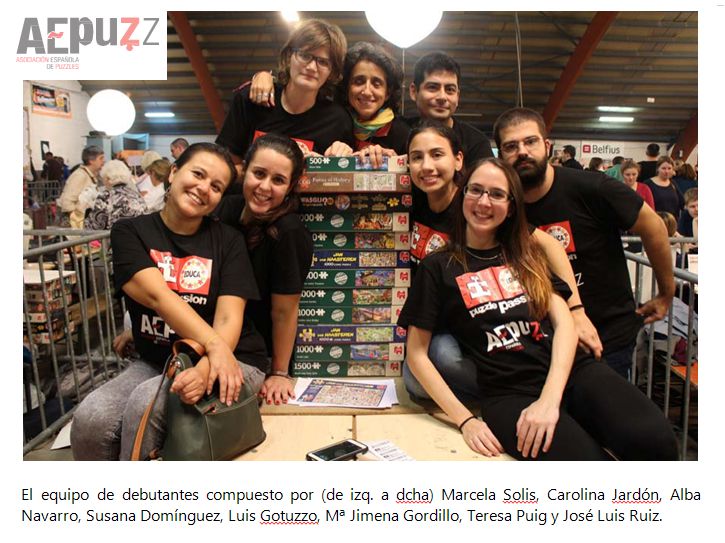equipo debutantes seleccion española campeonato europeo puzzles 2015