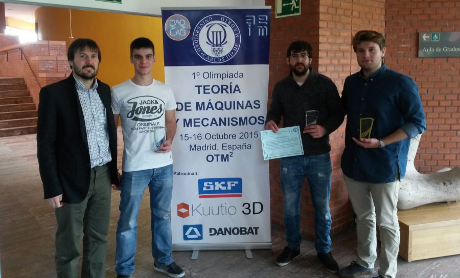 La UPNA, tercera clasificada en la 1ª Olimpiada Nacional de Teoría de Máquinas y Mecanismos celebrada en Madrid