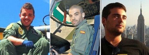 Los cuerpos de los tres militares españoles del helicóptero siniestrado llegan a Las Palmas