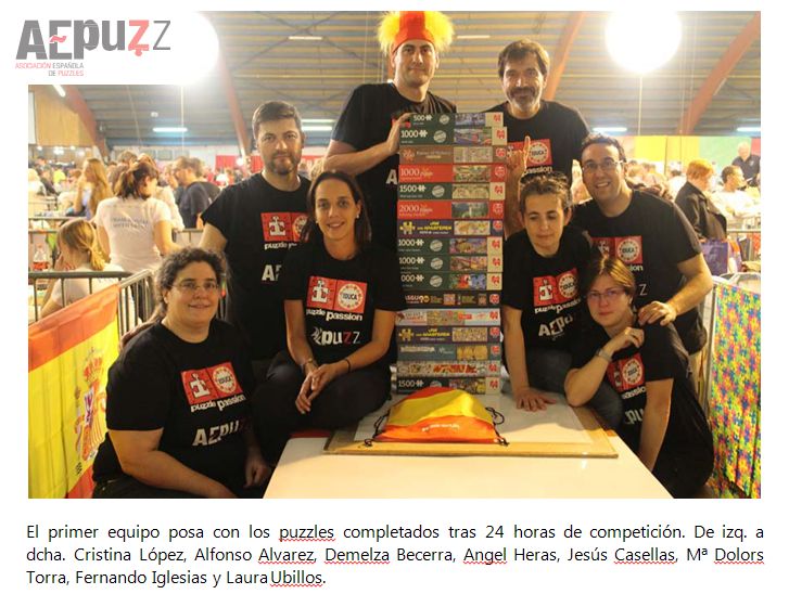 primer equipo seleccion española campeonato europeo puzzles 2015