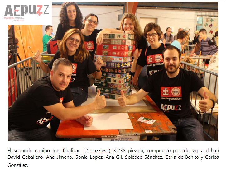 segundo equipo seleccion española campeonato europeo puzzles 2015