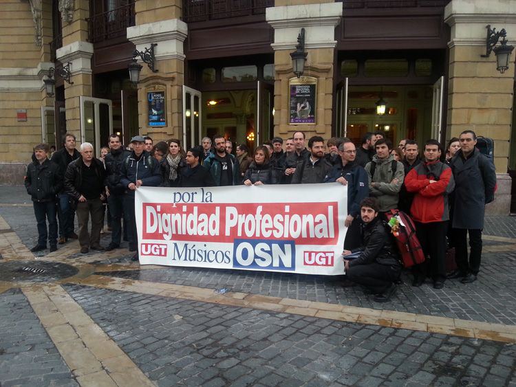 Trabajadores de la Orquesta Sinfónica de Navarra piden una financiación plurianual 